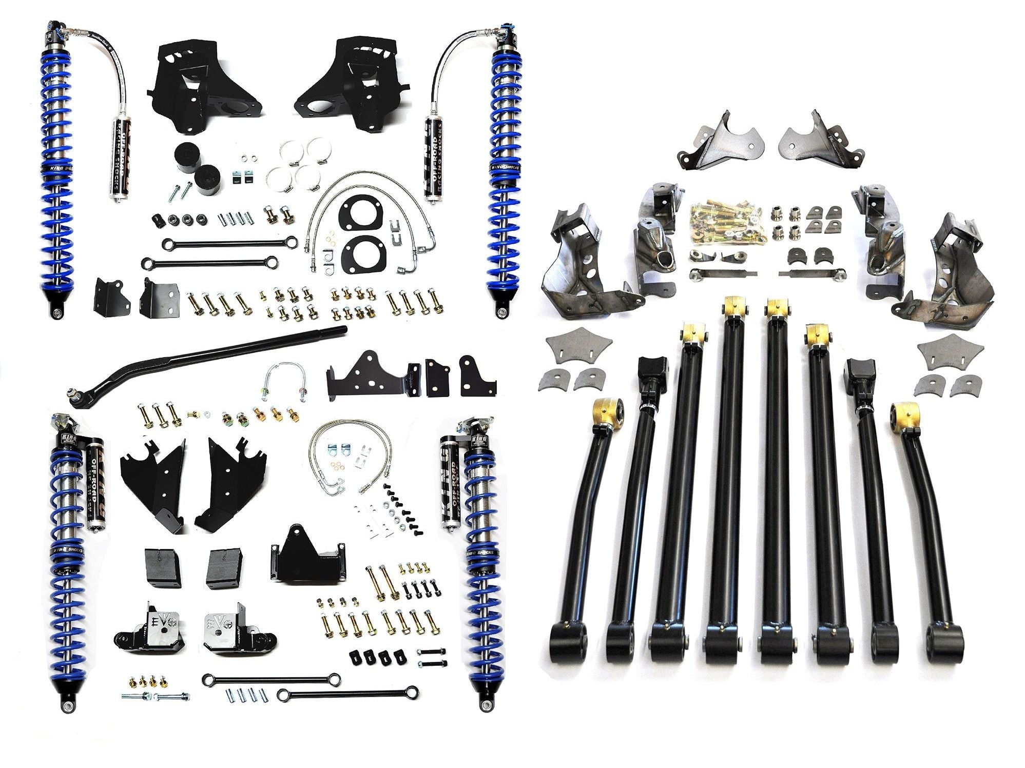 JK JKU EVO 3-5 INCH Lift KING COILOVER CONVERSION HIGH CLEARANCE