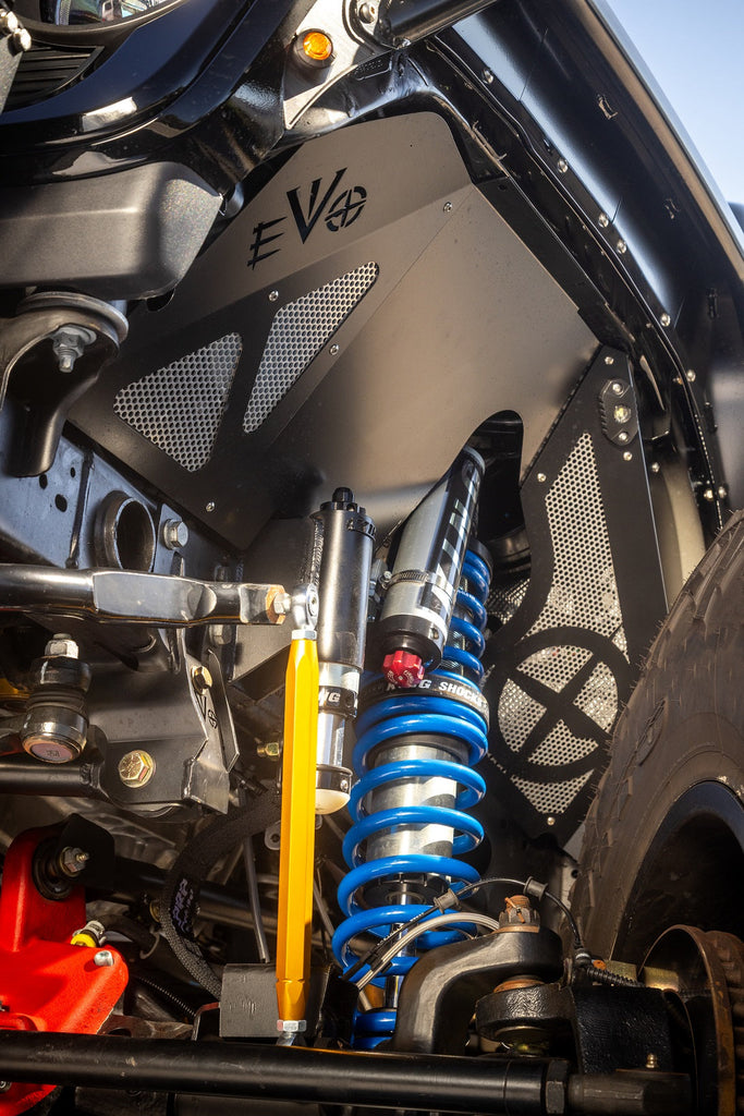 14" Inch Travel EVO SPEC KING FRONT FABRICATION Shock Tower 2.5" or 3.0" COILOVER BLACK FOR JL/JT WRANGLER & GLADIATOR