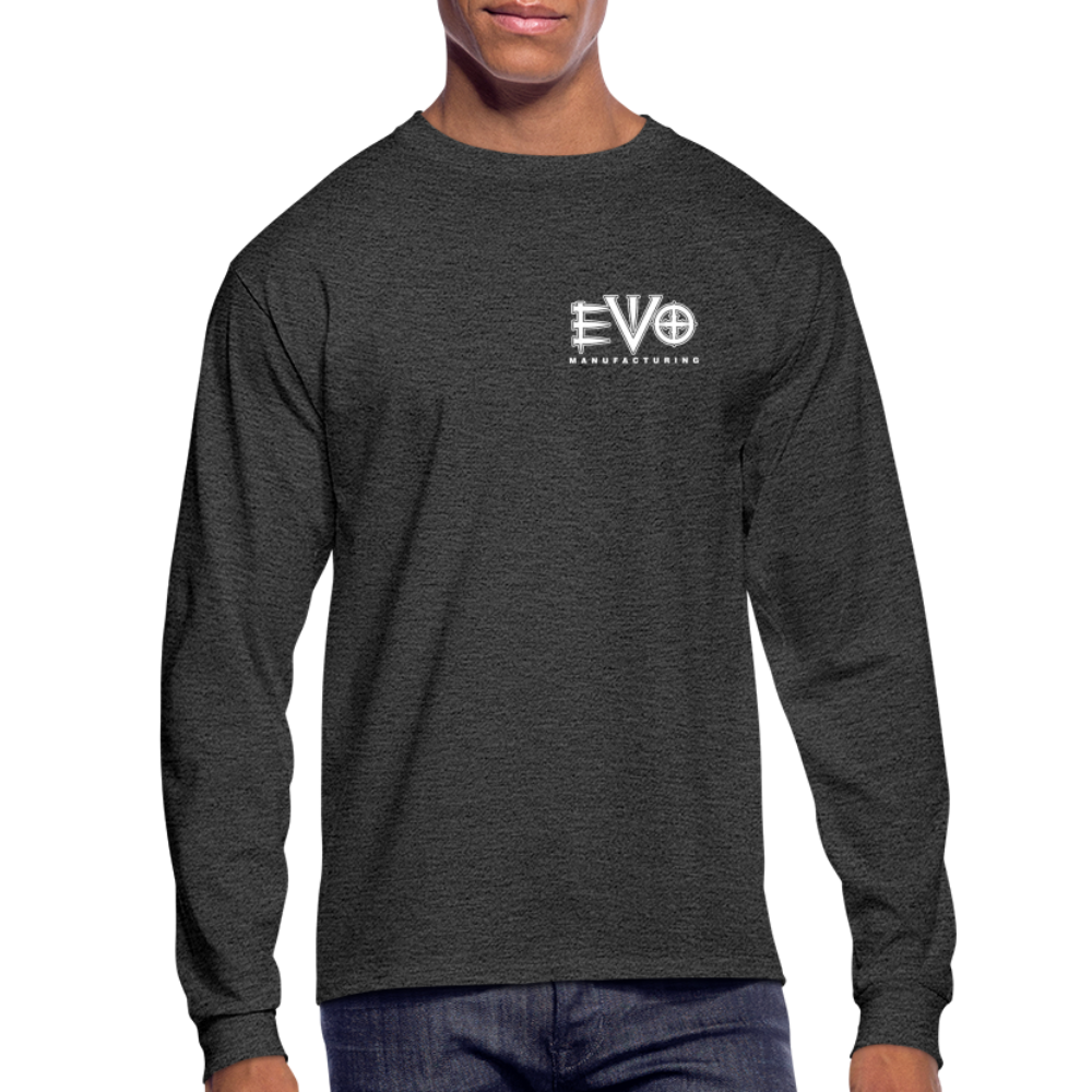 Men's Long Sleeve T-Shirt - heather black