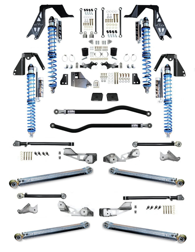 JLU (4-Door) GAS 3-5 INCH LIFT KING 2.5 INCH COILOVER PRO SUSPENSION SYSTEMS JEEP WRANGLER