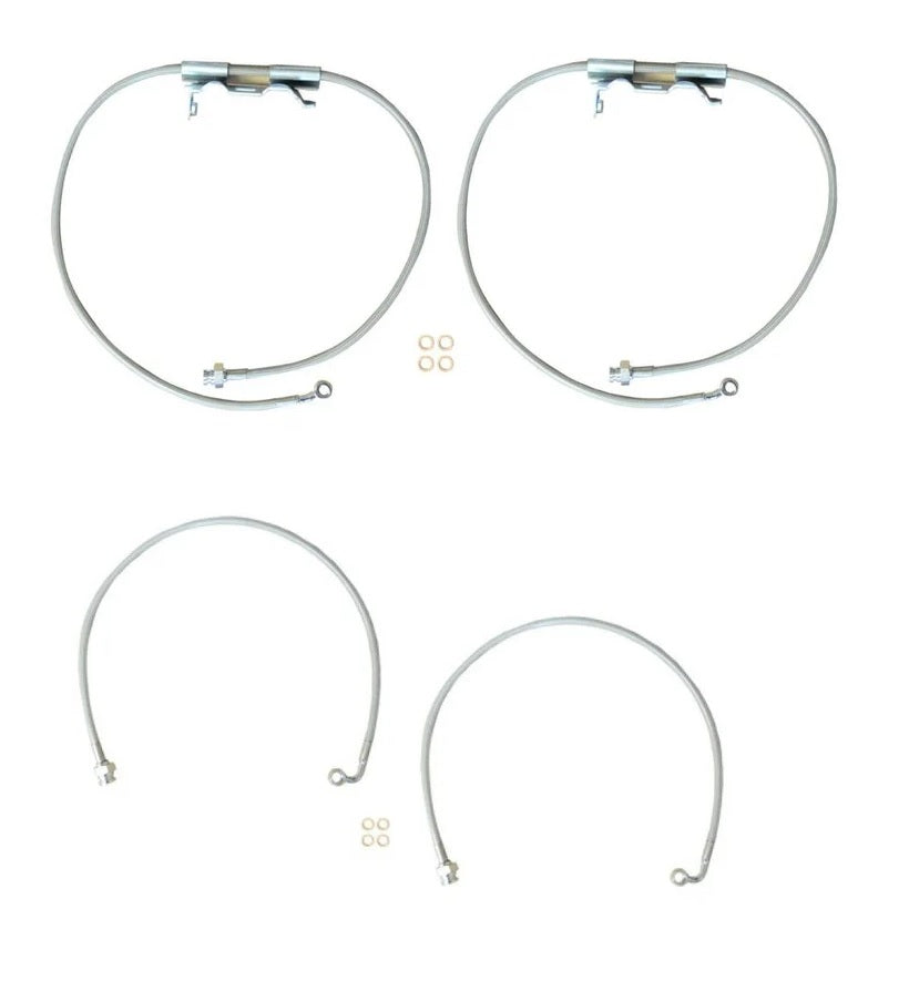 Wrangler 392 FRONT and Rear BRAKE LINE HOSE PAIRS FOR 2.5-4.5" LIFT FOR JL/JLU