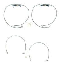 Load image into Gallery viewer, FRONT and Rear BRAKE LINE HOSE PAIR FOR 2.5-6.5" LIFT FOR JL/JLU