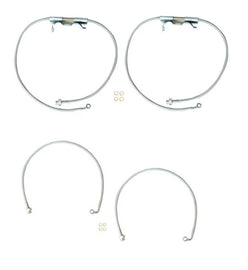 FRONT and Rear BRAKE LINE HOSE PAIR FOR 2.5-6.5