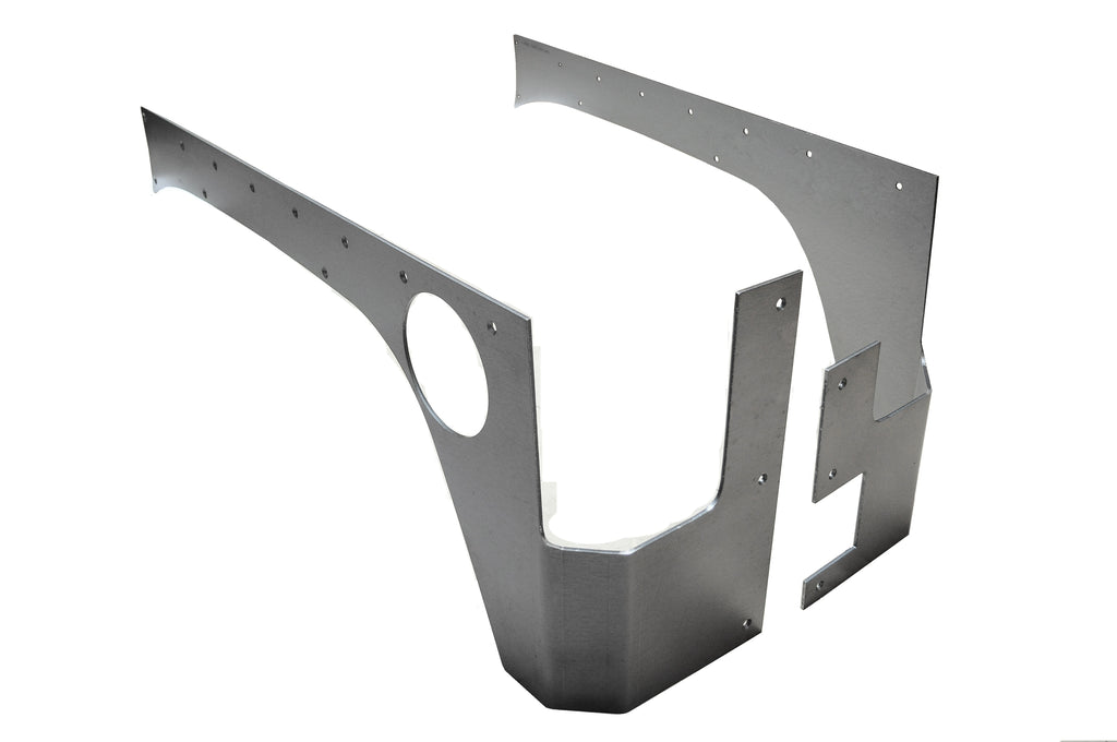 REAR ROCKSKIN OE TAIL LIGHT CORNERS (RAW) STEEL FOR JKU