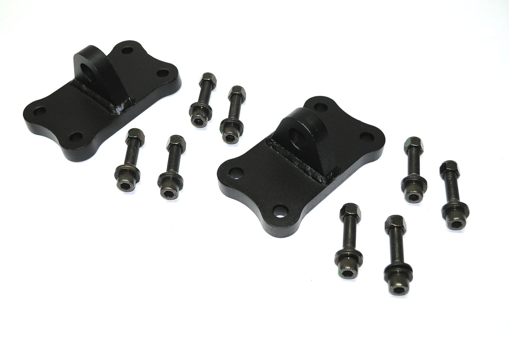 FRONT D-RING SHACKLE MOUNTS (BLACK) FOR JK/JL/JT