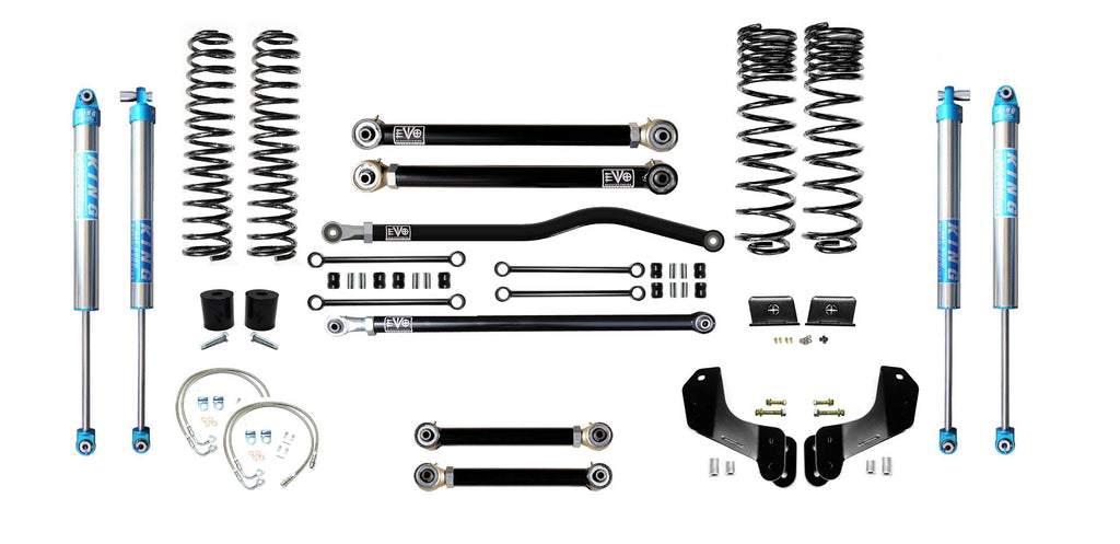 VARIANT  EVO-3061S3HDPK2  STAGE 3 Overland  King 2.0" Shocks Blue  Front / Rear Track Bars