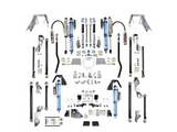 JLU Diesel KING Front 2.5 Inch Double Throwdown Rear 2.5 Inch Coilover Bypass HC Long Arm PRO PLUS, BLACK, 4 Door