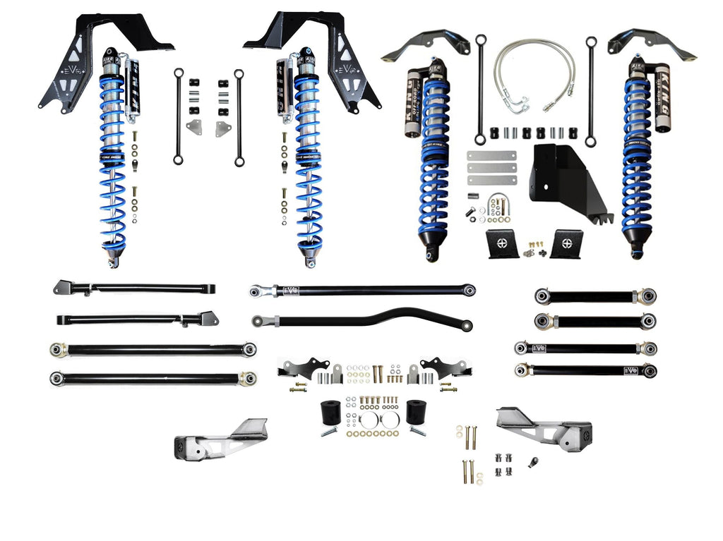 JT (Diesel) King 2.5 Inch Coilover Long Arm Front, Enforcer Rear PRO PLUS GLADIATOR