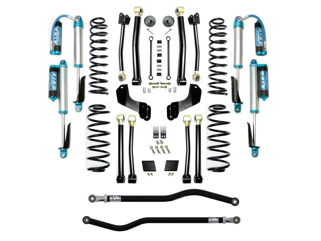 VARIANT  EVO-3014S4EPKA  STAGE 4 Overland  King 2.5” Shocks with Compression Adjusters  Front / Rear Track Bars