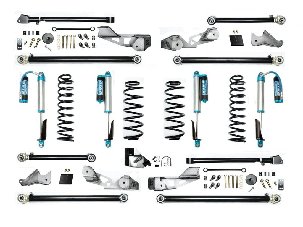 3.5 INCH LIFT GAS HIGH CLEARANCE LONG ARM JEEP WRANGLER JLU SUSPENSION SYSTEM (4 DOOR ONLY)