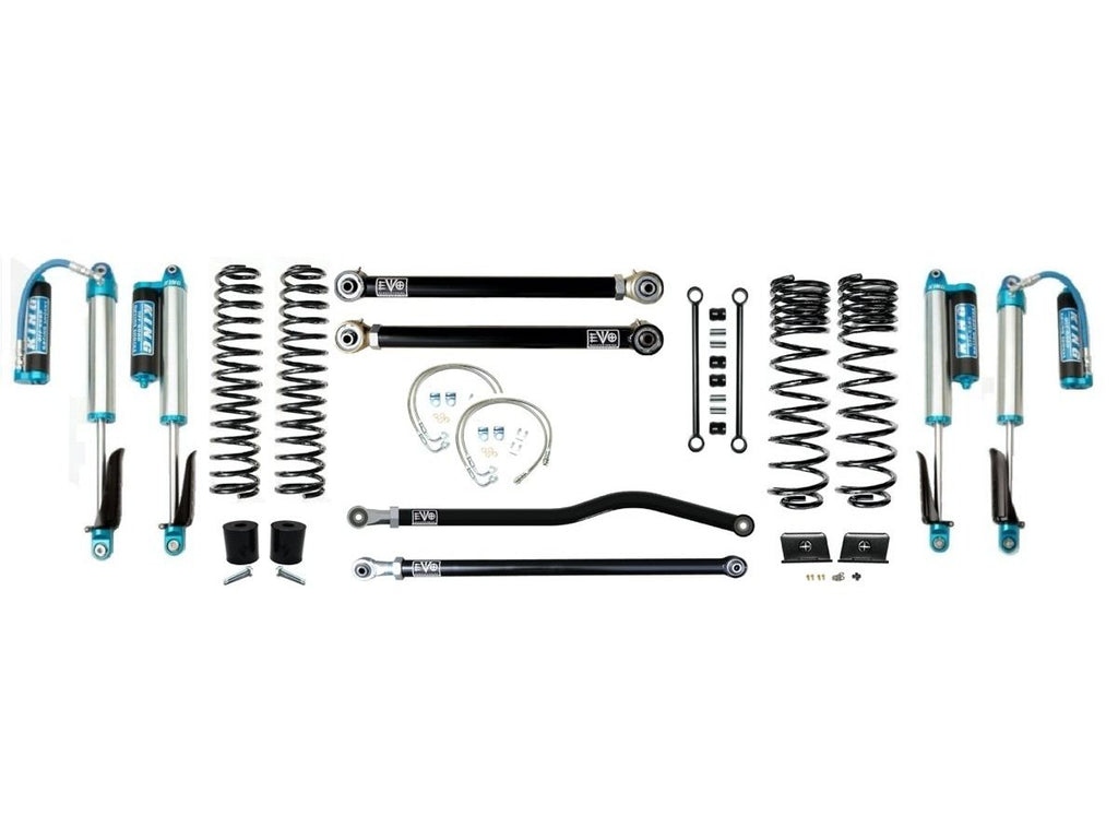 VARIANT  EVO-3060S2DPKA  STAGE 2  King 2.5” Shocks Blue with Compression Adjusters  Front / Rear Track Bars