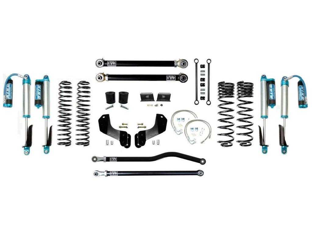 VARIANT  EVO-3061S2DPKA  STAGE 2 Overland  King 2.5” Shocks Blue with Compression Adjusters  Front / Rear Track Bars