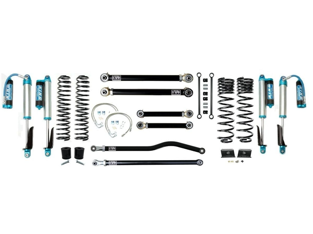 VARIANT  EVO-3060S3DPKA  STAGE 3  King 2.5” Shocks Blue with Compression Adjusters  Front / Rear Track Bars