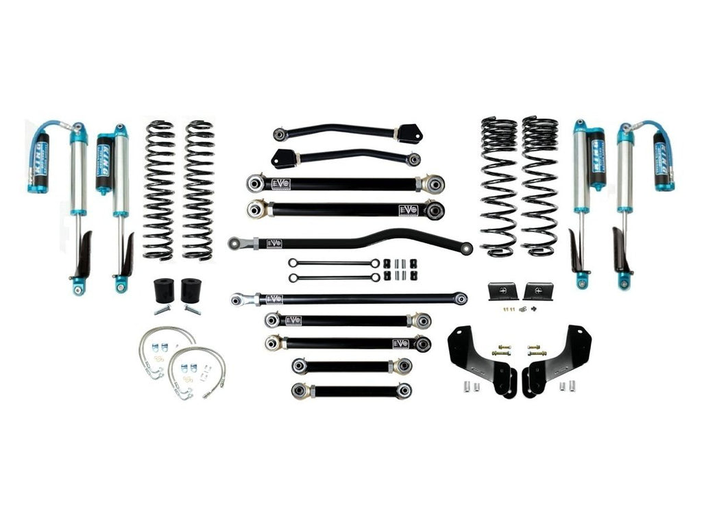 VARIANT  EVO-3061S4DPKA  STAGE 4 Overland  King 2.5” Shocks Blue with Compression Adjusters  Front / Rear Track Bars