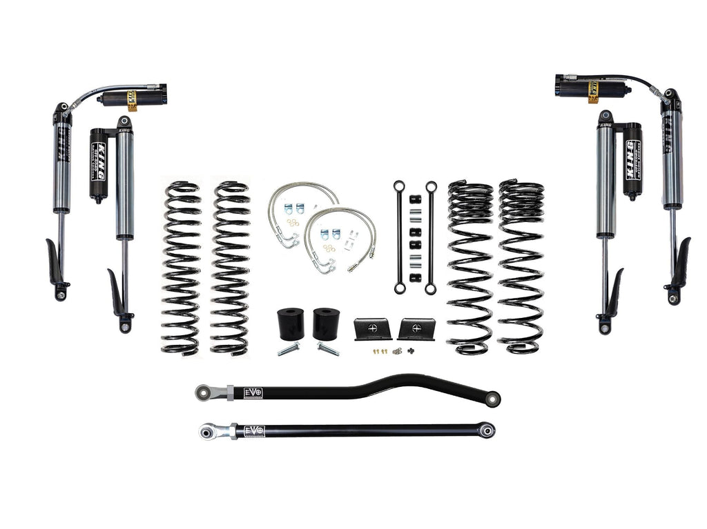 VARIANT  EVO-3060S1DPKB  STAGE 1  King 2.5” Shocks Custom Black  Front / Rear Track Bars