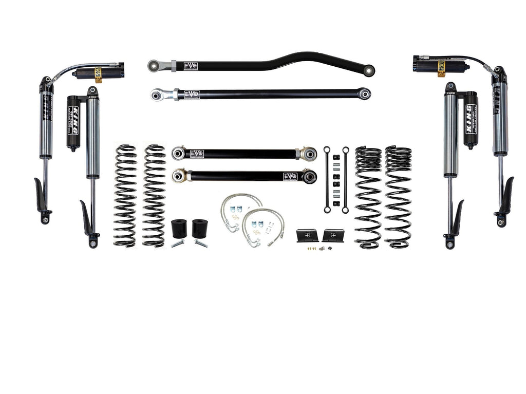 VARIANT  EVO-3060S2DPKB  STAGE 2  King 2.5” Shocks Custom Black  Front / Rear Track Bars