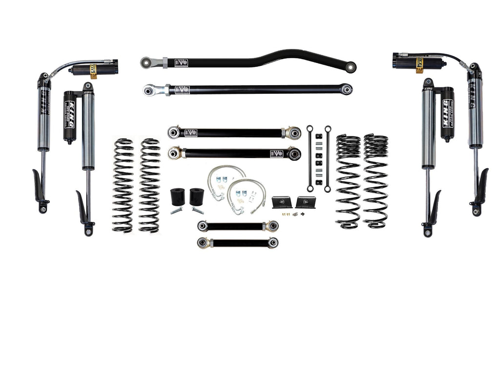 VARIANT  EVO-3060S3HDPKB  STAGE 3  King 2.5” Shocks Custom Black  Front / Rear Track Bars