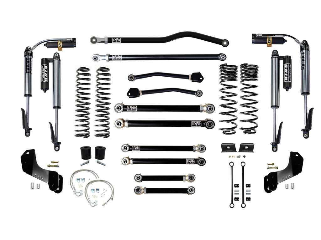 VARIANT  EVO-3061S4HDPKB  STAGE 4 Overland  King 2.5” Shocks Custom Black  Front / Rear Track Bars