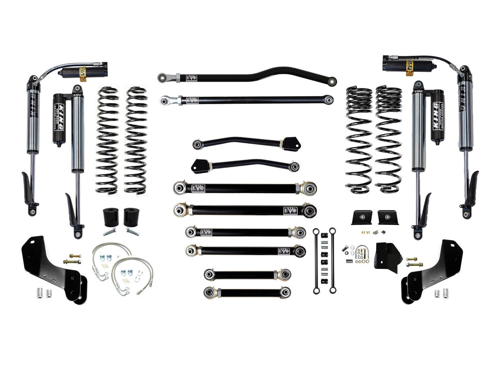 VARIANT  EVO-3063S4HDPKB  STAGE 4 Overland  King 2.5” Shocks CUSTOM Black  Front / Rear Track Bars