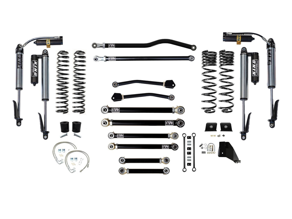 VARIANT  EVO-3062S4HDPKB  STAGE 4  King 2.5” Shocks CUSTOM Black  Front / Rear Track Bars