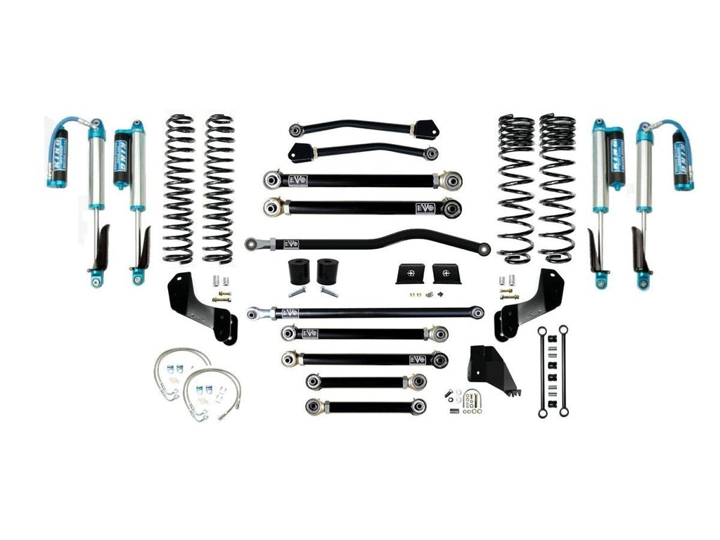 VARIANT  EVO-3063S4PKA  STAGE 4 Overland  King 2.5” Shocks Blue with Compression Adjusters  Front / Rear Track Bars