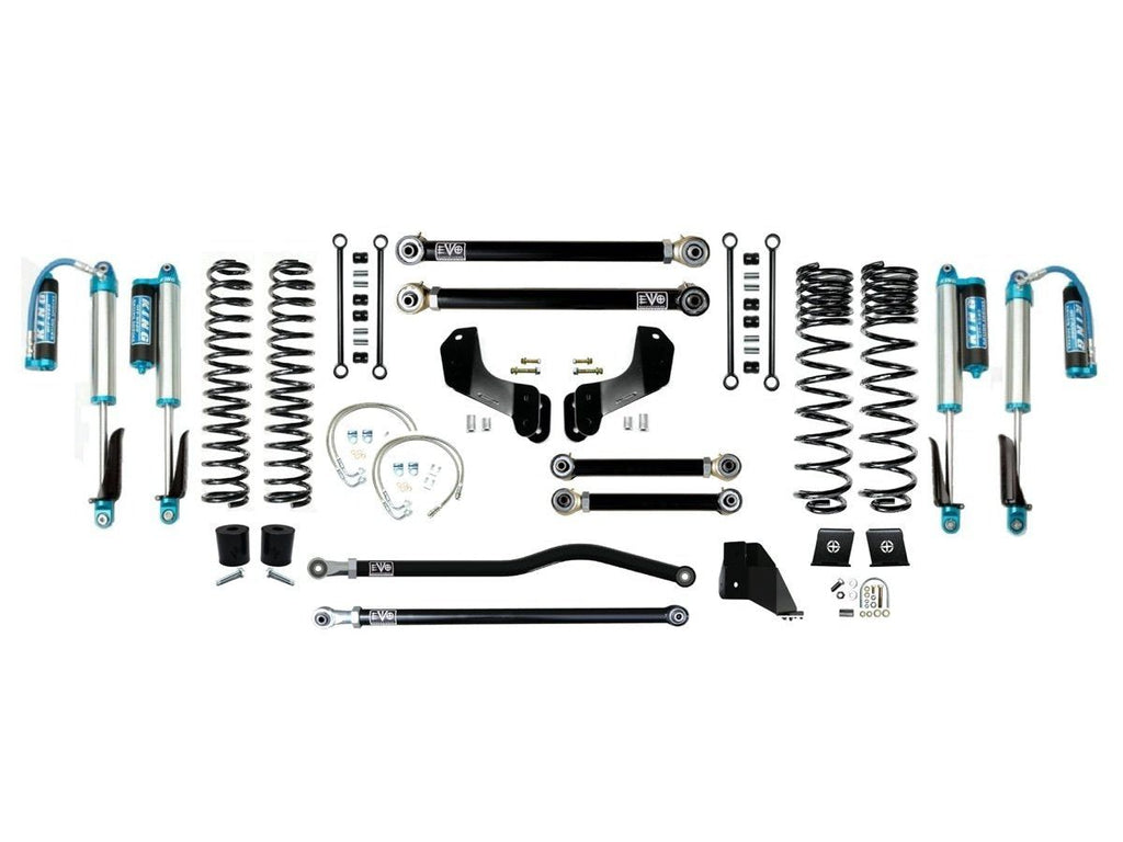 VARIANT  EVO-3065S3DPKA  STAGE 3 Overland  King 2.5” Shocks with Compression Adjusters  Front / Rear Track Bars