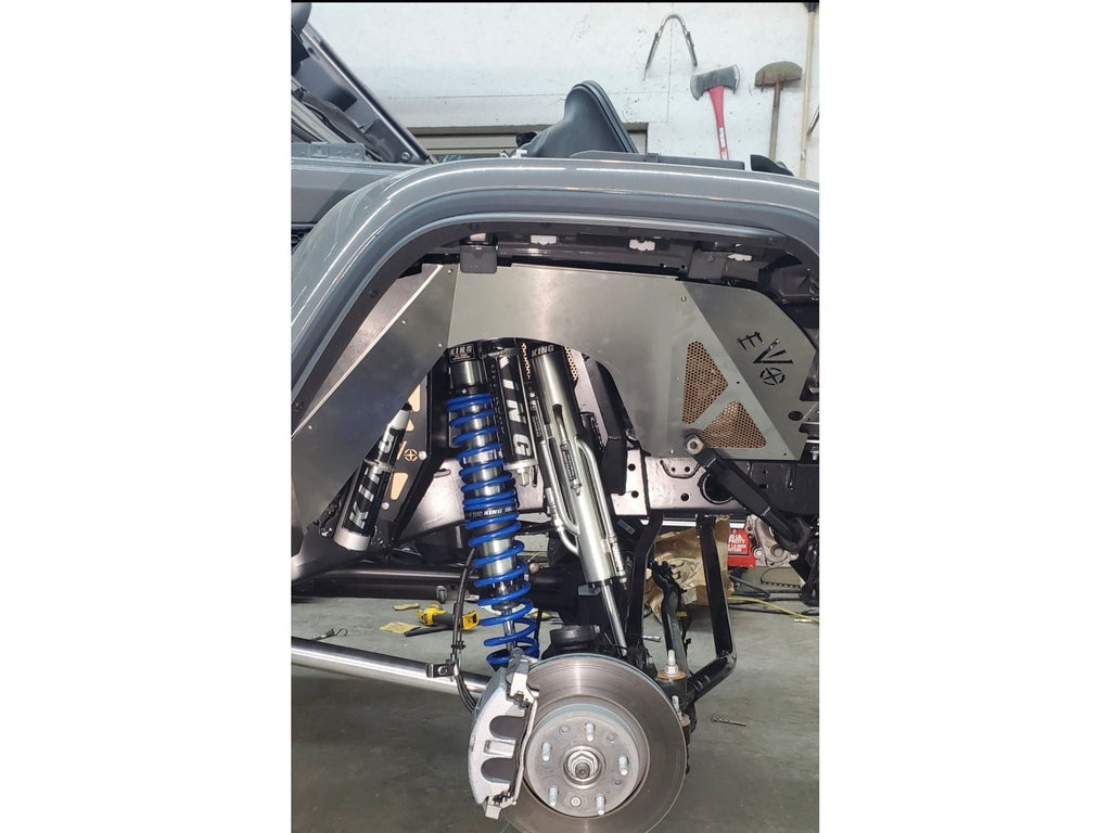 JL/JT FRONT DOUBLE THROWDOWN, KING 2.5" COILOVER & BYPASS (BLACK) AFTERMARKET AXLE JEEP WRANGLER GLADIATOR