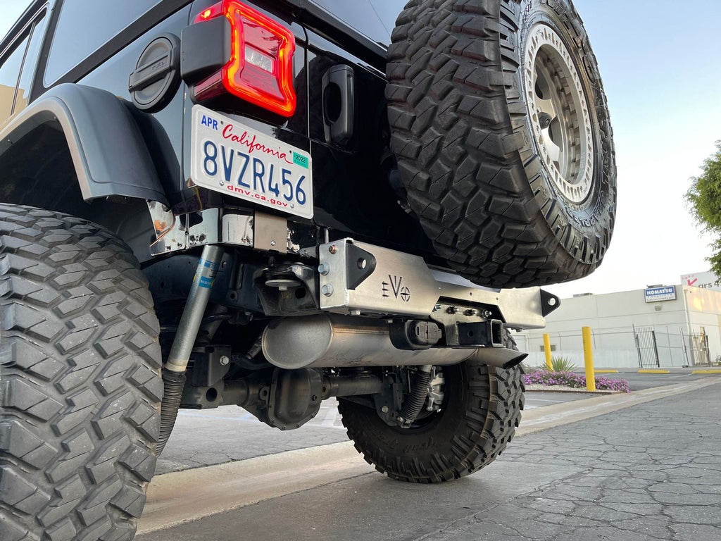 JEEP WRANGLER JL/JLU FASCIA WITH D RING SHACKLE REAR BUMPER DELETE, ALUMINUM