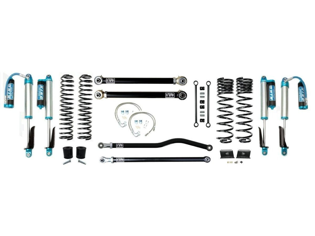 VARIANT  EVO-3060S2HDPKA  STAGE 2  King 2.5” Shocks Blue with Compression Adjusters  Front / Rear Track Bars