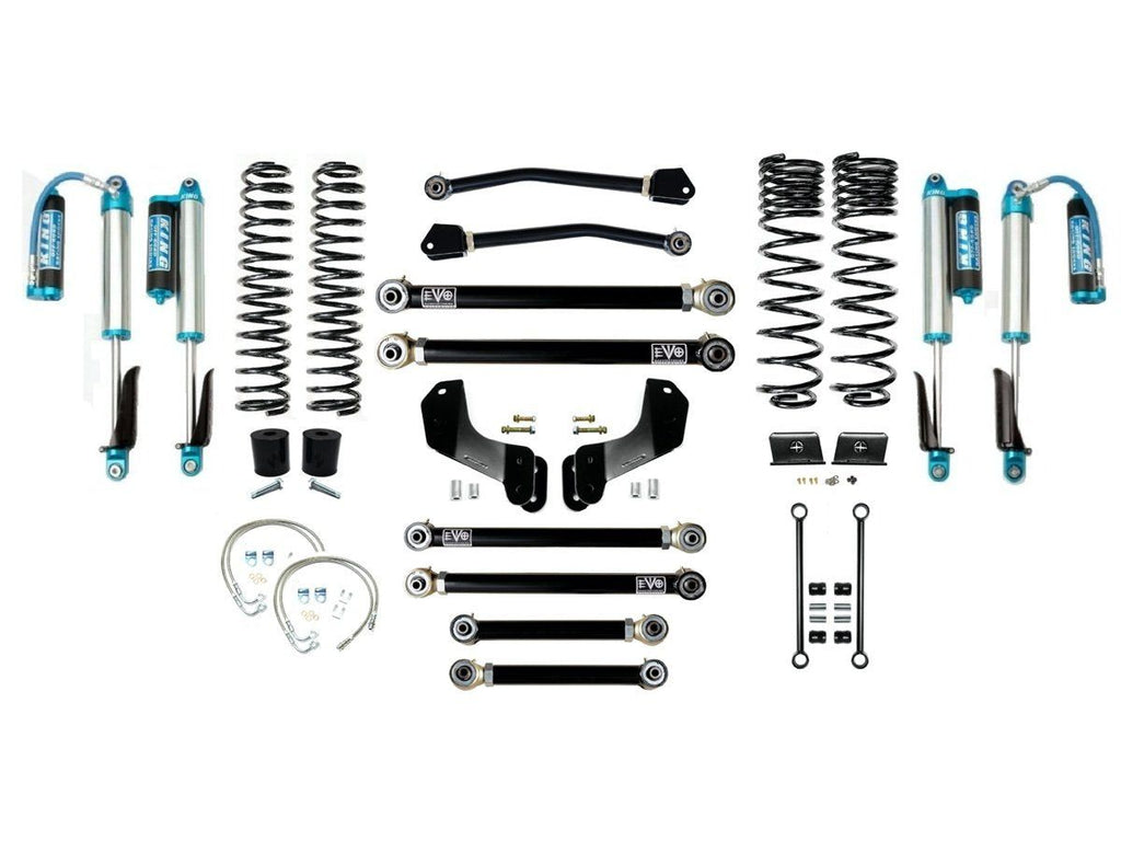 VARIANT  EVO-3061S4HDKA  STAGE 4 Overland  King 2.5” Shocks Blue with Compression Adjusters  No Track Bars