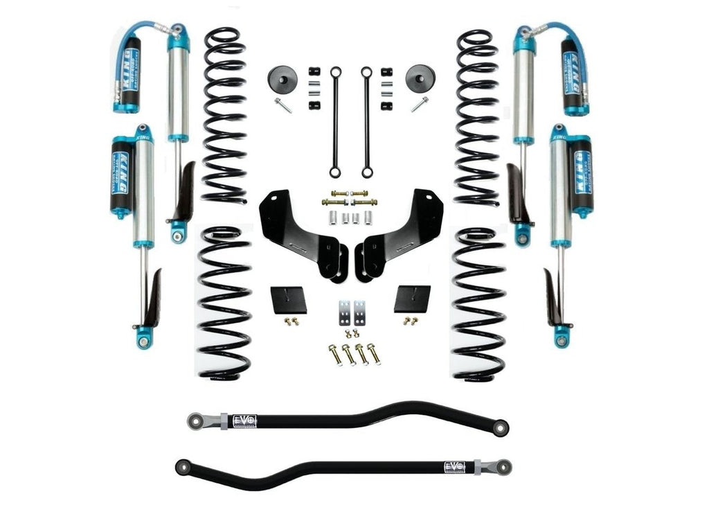 VARIANT  EVO-3014S1EPKA  STAGE 1 Overland  King 2.5” Shocks with Compression Adjusters  Front / Rear Track Bars