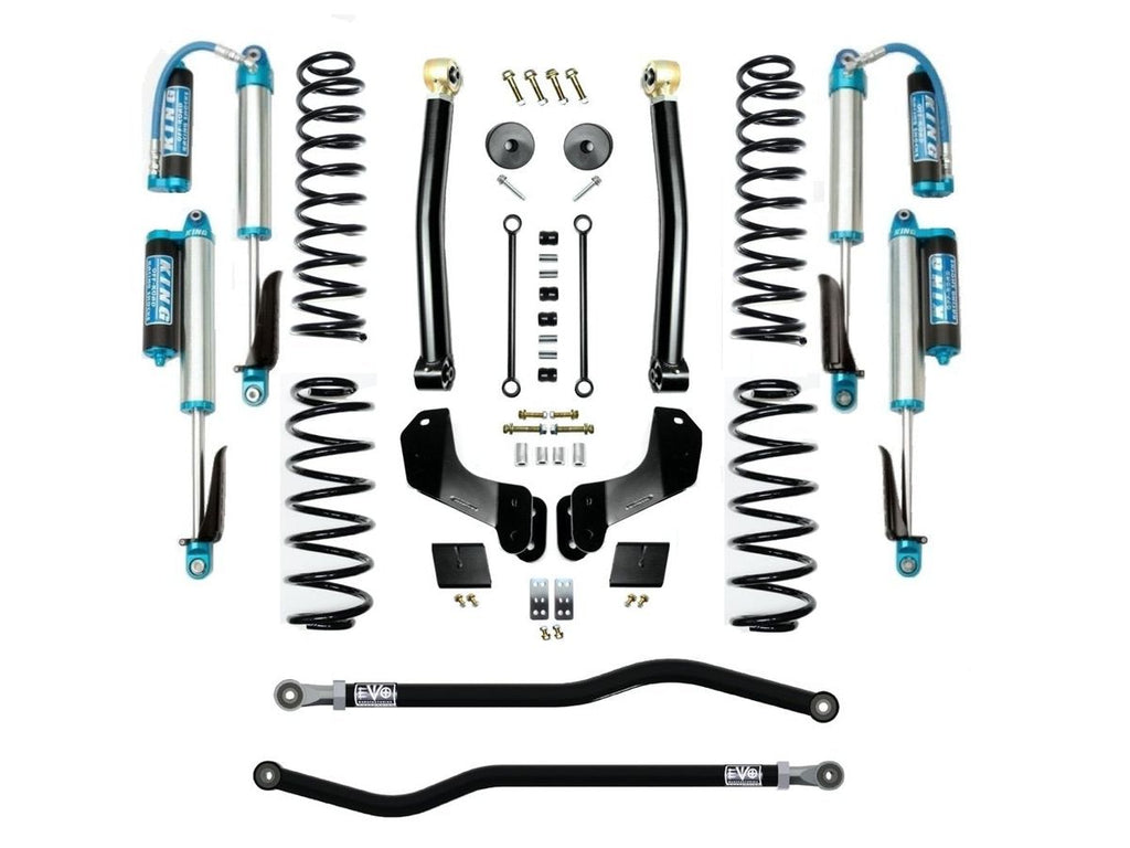 VARIANT  EVO-3014S2EPKA  STAGE 2 Overland  King 2.5” Shocks with Compression Adjusters  Front / Rear Track Bars