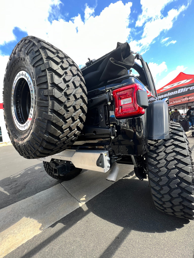 JEEP WRANGLER JL/JLU FASCIA WITH D RING SHACKLE REAR BUMPER DELETE, ALUMINUM - EVO Manufacturing