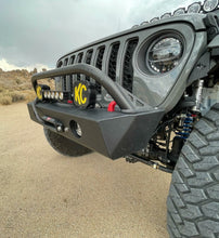 Load image into Gallery viewer, Jeep Wrangler JL/Gladiator Front Alumilite Bumper. With Factory Fog Light Provisions, Hoop and Skid Combo