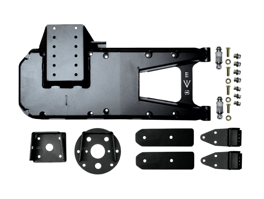 HINGED TIRE CARRIER, BLACK FOR JL